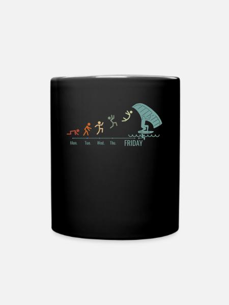 Week-end Wingfoil Surfer Wingfoil Hydrofoil - Mug uni - noir