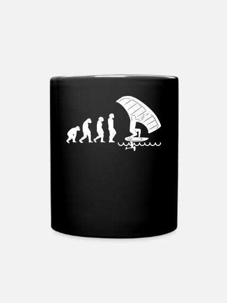 Wingfoil-Surfer Wingfoiling Hydrofoil Evolution - Tasse einfarbig - Schwarz