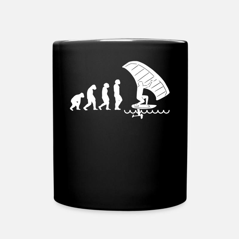 Wingfoil-Surfer Wingfoiling Hydrofoil Evolution - Tasse einfarbig - Schwarz