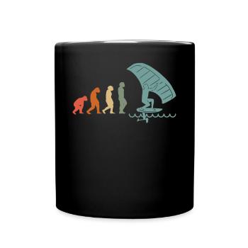 Wingfoil Surfer Wingfoiling Hydrofoil Evolution - Mug uni - noir - Devant