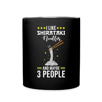 Nouilles Shiritaki - Mug uni - noir - Devant