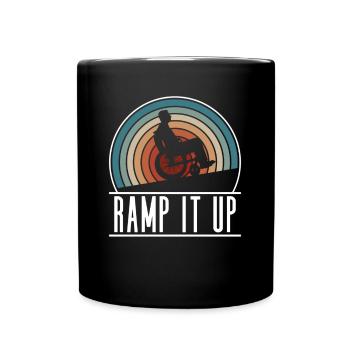 Wheelchair Wheelchair Disability Funny - Full Colour Mug - black - Front