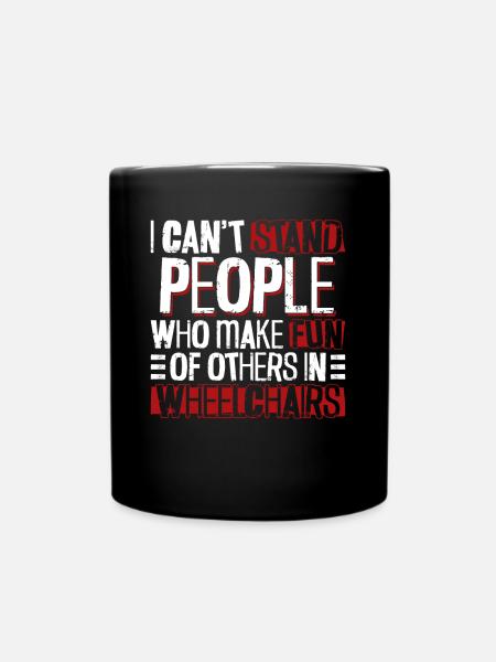 Wheelchair Wheelchair Disability Funny - Full Colour Mug - black