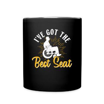 Wheelchair Wheelchair Disability Funny - Full Colour Mug - black - Front
