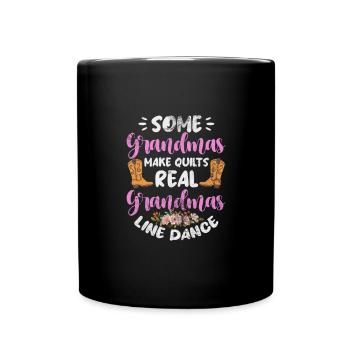 Danse en ligne - Mug uni - noir - Devant