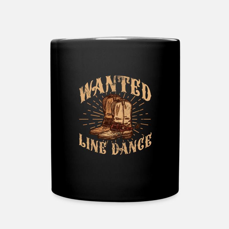 Linedance - Tasse einfarbig - Schwarz