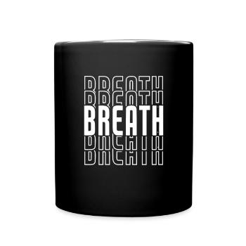 Méditation méditer Zen Yoga cadeau - Mug uni - noir - Devant