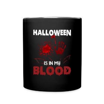 Halloween est dans mon sang - 31 octobre Funny Hallow - Mug uni - noir - Devant
