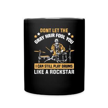Batteur dans un groupe | Batteur, Musicien - Mug uni - noir - Devant