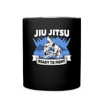 Jiu Jitsu Kampfsport Trainer Jiu Jitsu - Tasse einfarbig - Schwarz - Vorne