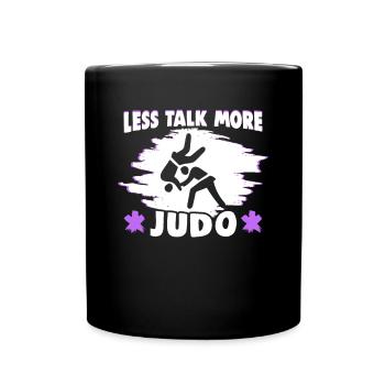 Judo Kampfsport Judo Trainer Judoka - Tasse einfarbig - Schwarz - Vorne