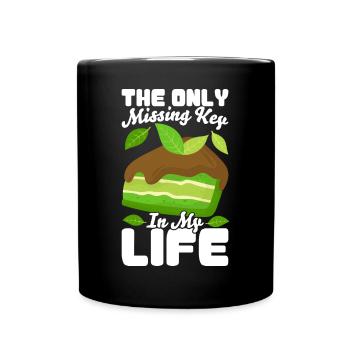 Dessert for Key Lime Pie Lovers - Full Colour Mug - black - Front