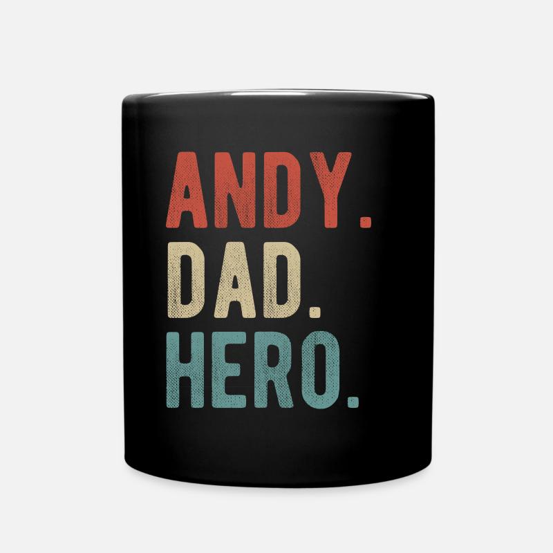 Andy Papa Held - Tasse einfarbig - Schwarz
