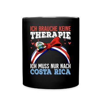 Costa Rica - Tasse einfarbig - Schwarz - Vorne