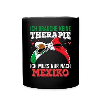 Mexiko - Tasse einfarbig - Schwarz - Vorne