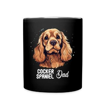 Épagneul Dog Cocker - Mug uni - noir - Devant