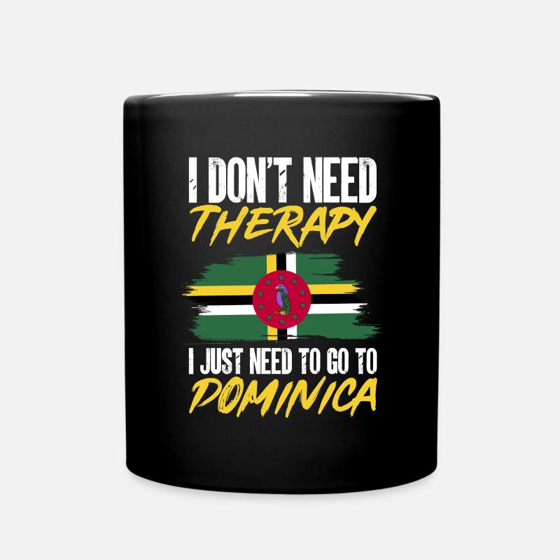 Drapeau dominicain Dominika - Mug uni - noir