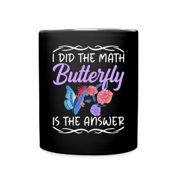 Butterfly Lover Gifts - Full Colour Mug - black - Front