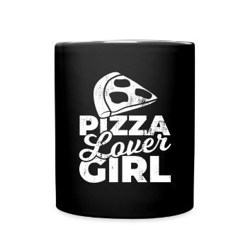 Pizza Girl - Full Colour Mug - black - Front