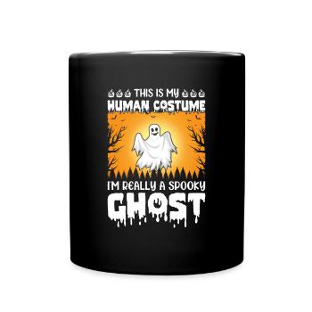 Drôle de fantôme d’Halloween - Je suis vraiment un fantôme effrayant - Mug uni - noir - Devant
