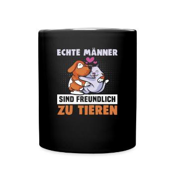 Hunderettungs Designs Für Tierrechtsaktivisten - Tasse einfarbig - Schwarz - Vorne