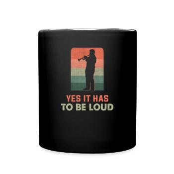 Trumpeter Orchestra Musician Trumpet player - Full Colour Mug - black - Front