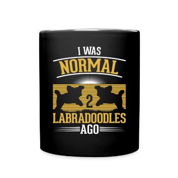Labradoodle Dog Owner Gift - Full Colour Mug - black - Front