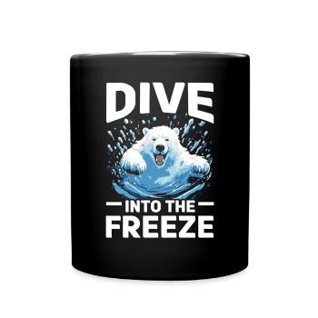 Polar Bear Plunge Eau glacée Polar Plunge - Mug uni - noir - Devant
