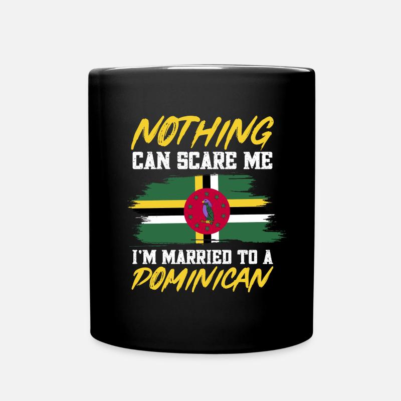 Drapeau dominicain Dominika - Mug uni - noir