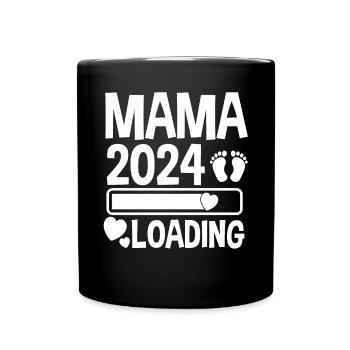 Maman à venir 2024 - Mug uni - noir - Devant