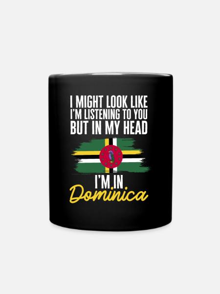 Drapeau dominicain Dominika - Mug uni - noir