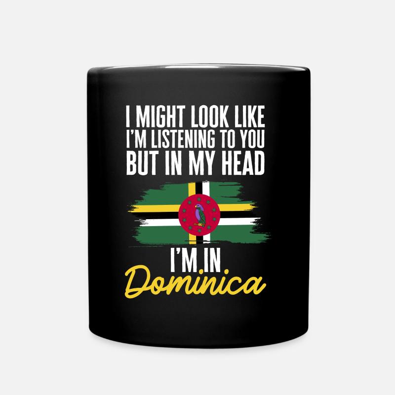 Drapeau dominicain Dominika - Mug uni - noir