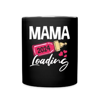 Maman à venir 2024 - Mug uni - noir - Devant
