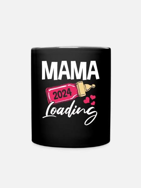 Werdende Mama 2024 - Tasse einfarbig - Schwarz