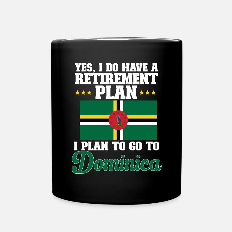 Dominican Flag Dominika - Full Colour Mug - black