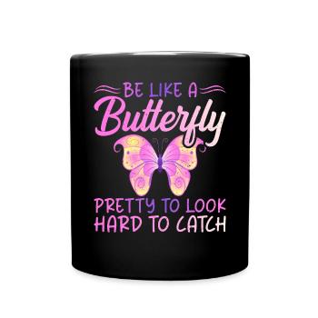 Cadeaux d’amant de papillons - Mug uni - noir - Devant