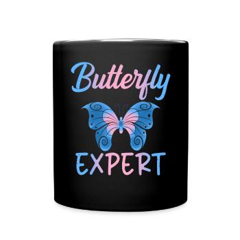 Butterfly Lover Gifts - Full Colour Mug - black - Front