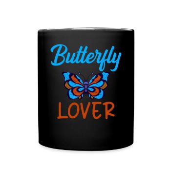 Butterfly Lover Gifts - Full Colour Mug - black - Front