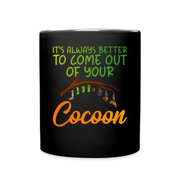 Butterfly Lover Gifts - Full Colour Mug - black - Front