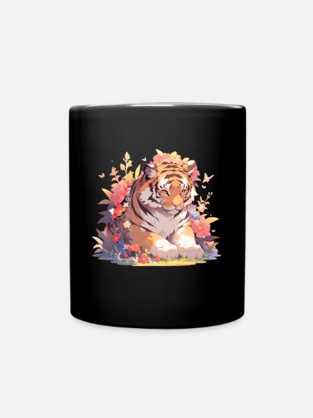 Tiger Baby Tiger Tiger Baby - Tasse einfarbig - Schwarz