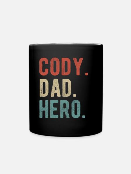 Cody Dad Held - Tasse einfarbig - Schwarz