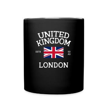 United Kingdom London History - Tasse einfarbig - Schwarz - Vorne