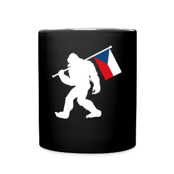 Tschechien Bigfoot - Tasse einfarbig - Schwarz - Vorne