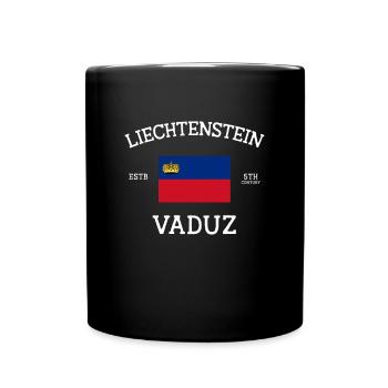 Liechtenstein History - Full Colour Mug - black - Front