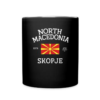 North Macedonia - Full Colour Mug - black - Front