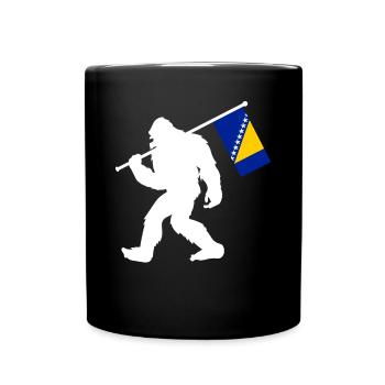 Bosnien - Tasse einfarbig - Schwarz - Vorne