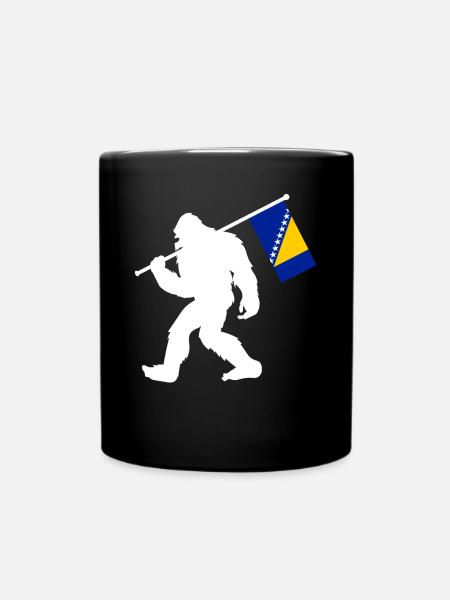 Bosnien - Tasse einfarbig - Schwarz