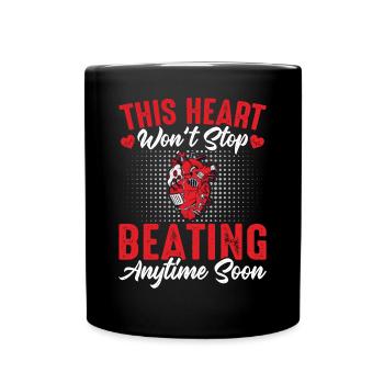 Récupération d’une opération à cœur ouvert - Mug uni - noir - Devant
