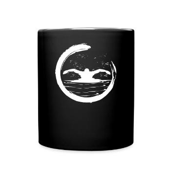 Schwimmer schwimmen Schwimm - Tasse einfarbig - Schwarz - Vorne
