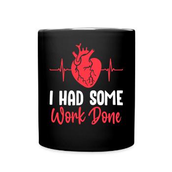 Survivant d’une opération à cœur ouvert - Mug uni - noir - Devant